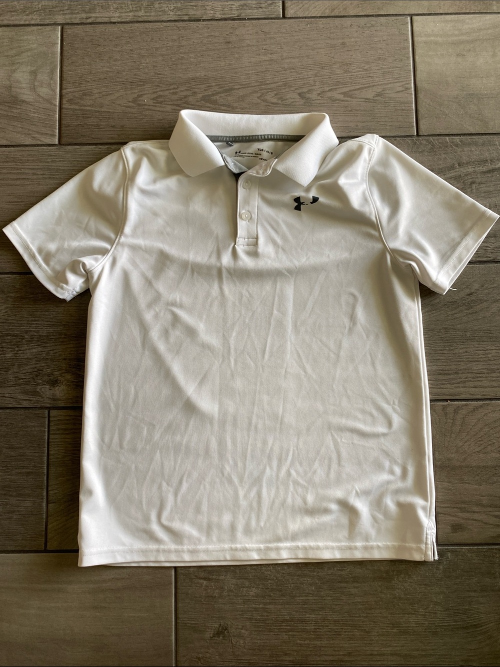 Under Armour Boys Polo - White